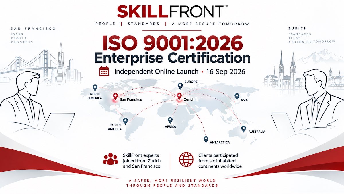 SkillFront ISO 9001:2026 Enterprise Certification SkillFront ISO 9001:2026 Enterprise Certification