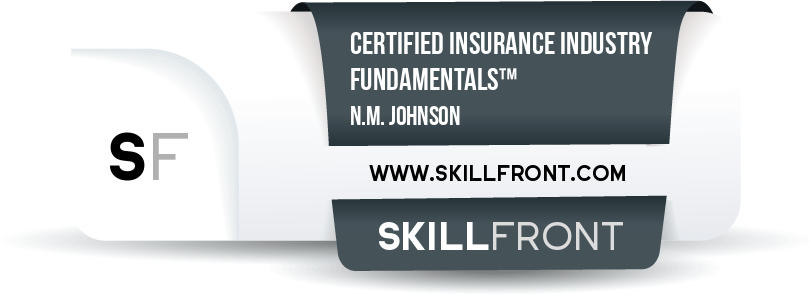 SkillFront Certified Insurance Industry Fundamentals™ (CIIF™) Certification Shareable and Verifiable Digital Badge