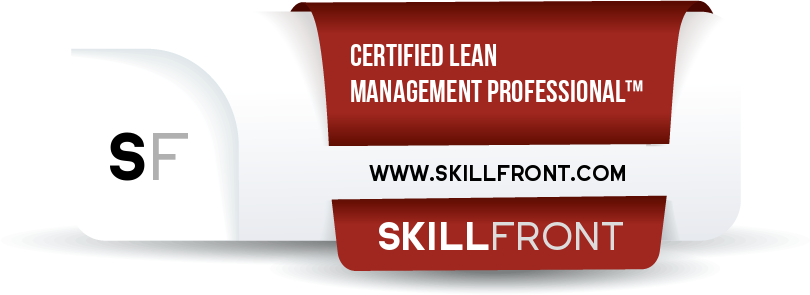 SkillFront Certified Lean Management Professional™ (CLP-Management™) Certification Shareable and Verifiable Digital Badge