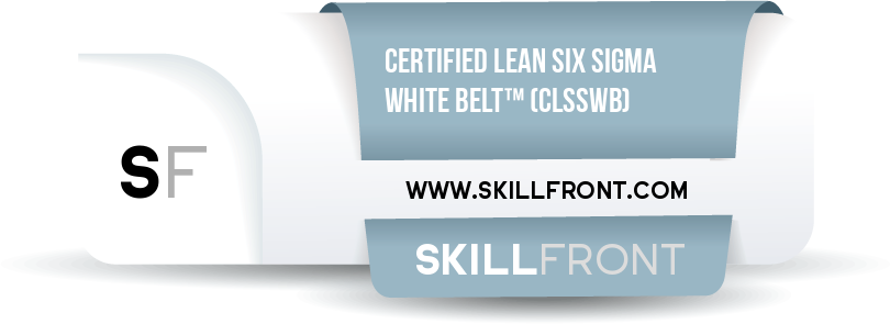 Certified Lean Six Sigma White Belt™ (CLSSWB™) Badge