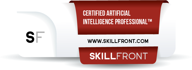 SkillFront Certified Artificial Intelligence (AI) Professional™ Certification Shareable and Verifiable Digital Badge