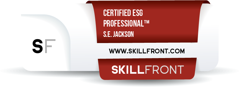 SkillFront Certified ESG (Environmental Social Governance) Professional™ Certification Shareable and Verifiable Digital Badge