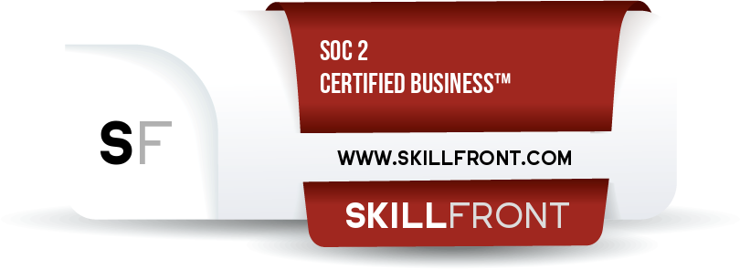 SkillFront SOC 2 (System and Organization Controls 2) Certified Business™ Certification Shareable and Verifiable Digital Badge SkillFront SOC 2 (System and Organization Controls 2) Certified Business™ Certification Shareable and Verifiable Digital Badge